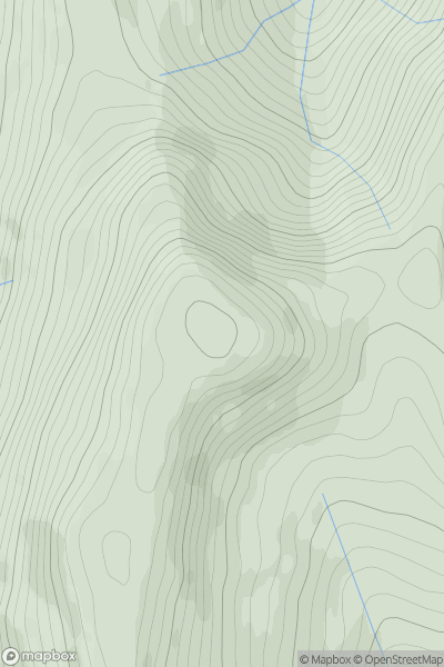 Thumbnail image for Cruach nan Capull [Loch Fyne to Bute and the Firth of Clyde] [NS095795] showing contour plot for surrounding peak